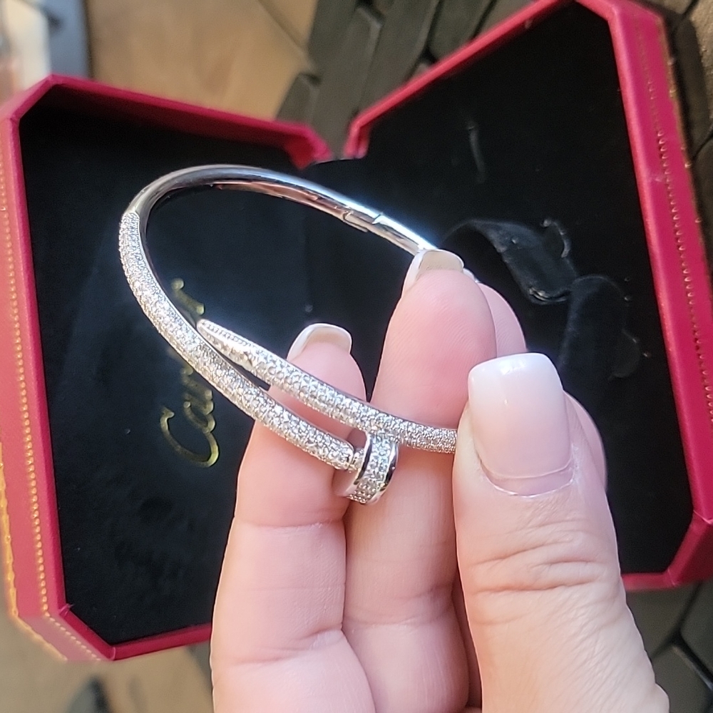 Chrome silver Bangle Bracelt